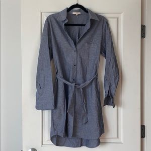 Maje - Waist tie tunic button down (linen)